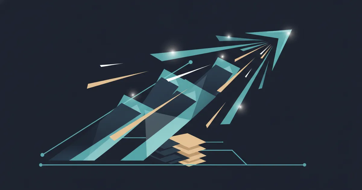 ascending bar forms with converging light streams