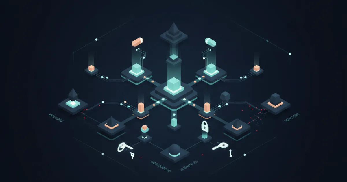 nodes passing glowing task tokens along branching paths